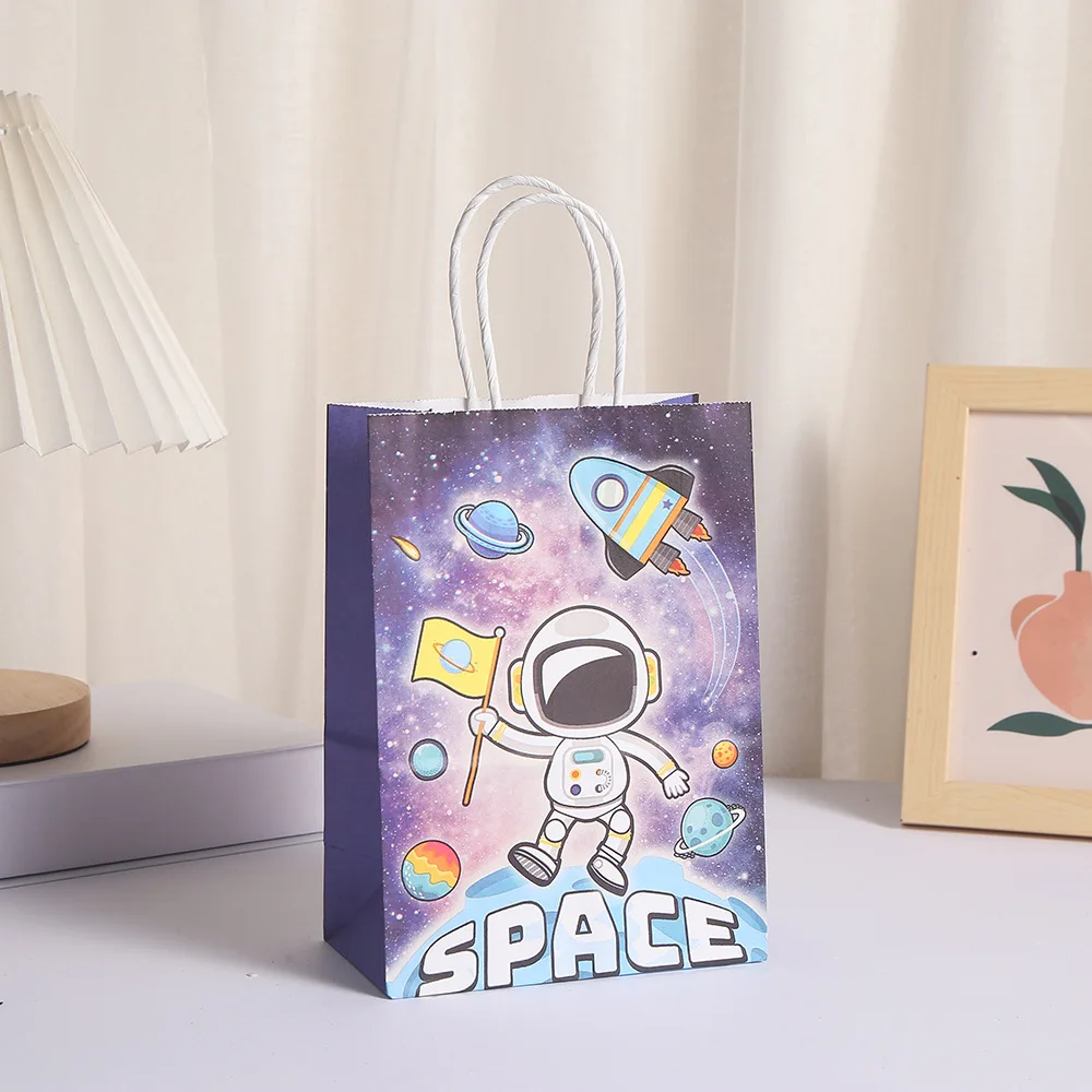 LBSISI Life-Galactic Adventure Gift Bags, Astronauts, Rockets, Planets, Birthday Parties and Space Events, 10 PCs, 24PCs