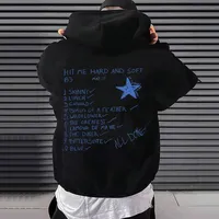Hip Hop Hoodies Hit Me Hard and Soft 2024 Tour Hooded Pullover Men Women Fleece Casual Sweatshirts Fashion Loose Gothic Hoodie
