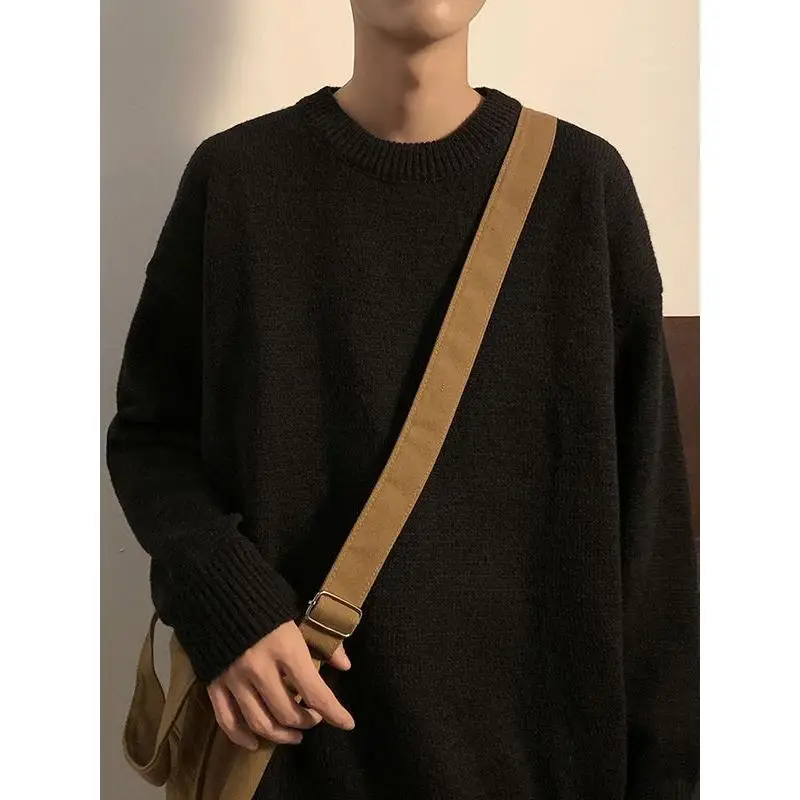 

Свободный мужской трикотаж, зимняя повседневная внутренняя одежда, простой базовый слой, пальто из полиэфирного волокна, китайское пальто стандартной посадки