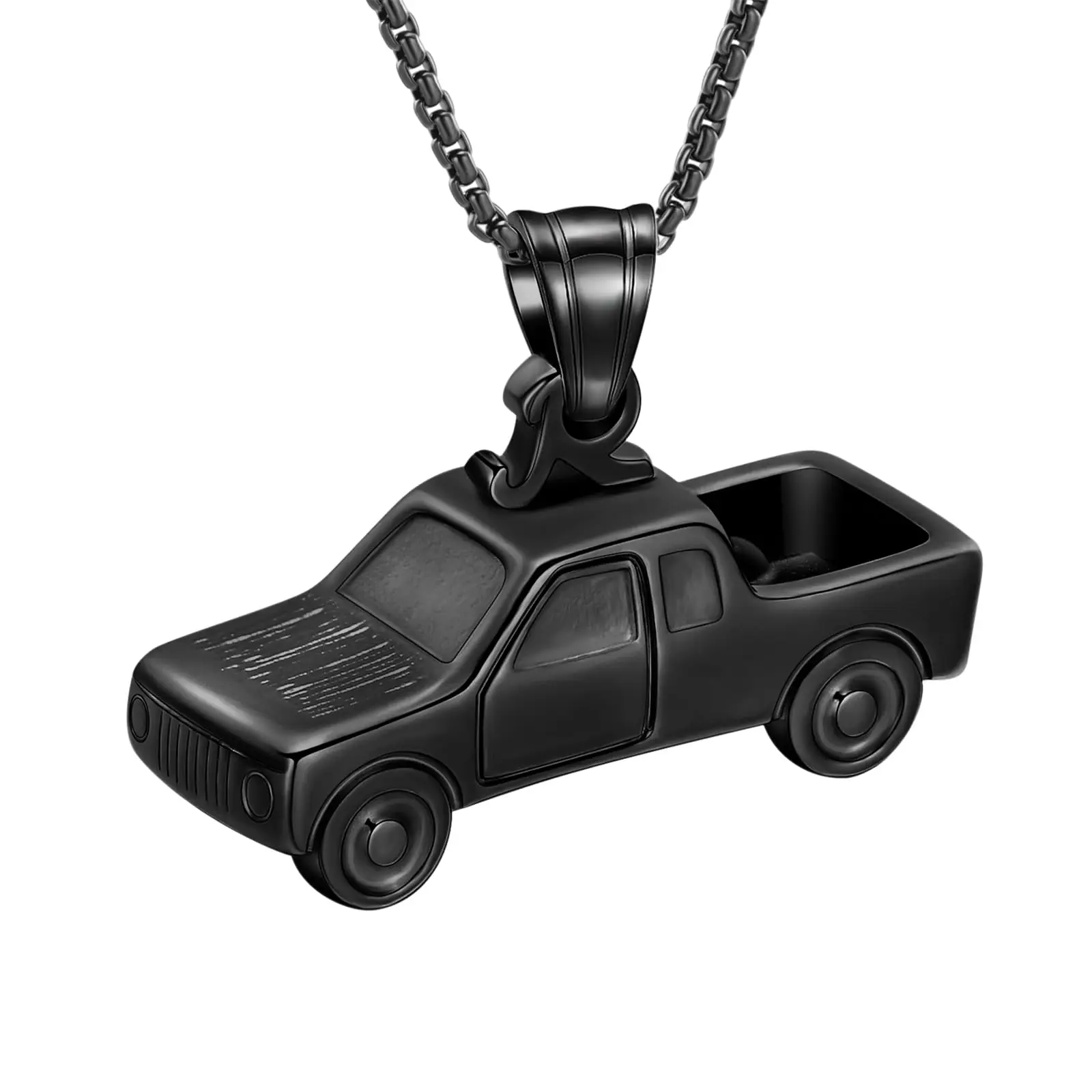 

Pickup Trucks Urn Necklace for Ashes Stainless Steel Car Pendant Cremation Jewelry Keepsake Funeral Memorial Gift for Men Women