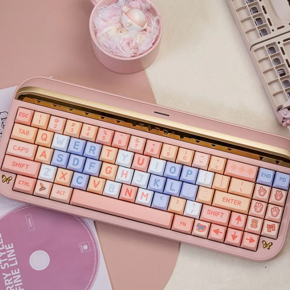 

117 Keys Daji Keycap XDA PBT Material Hot Sublimation Lingna Belle Color Scheme Mechanical Keyboard Keycaps Cute Gift Girls