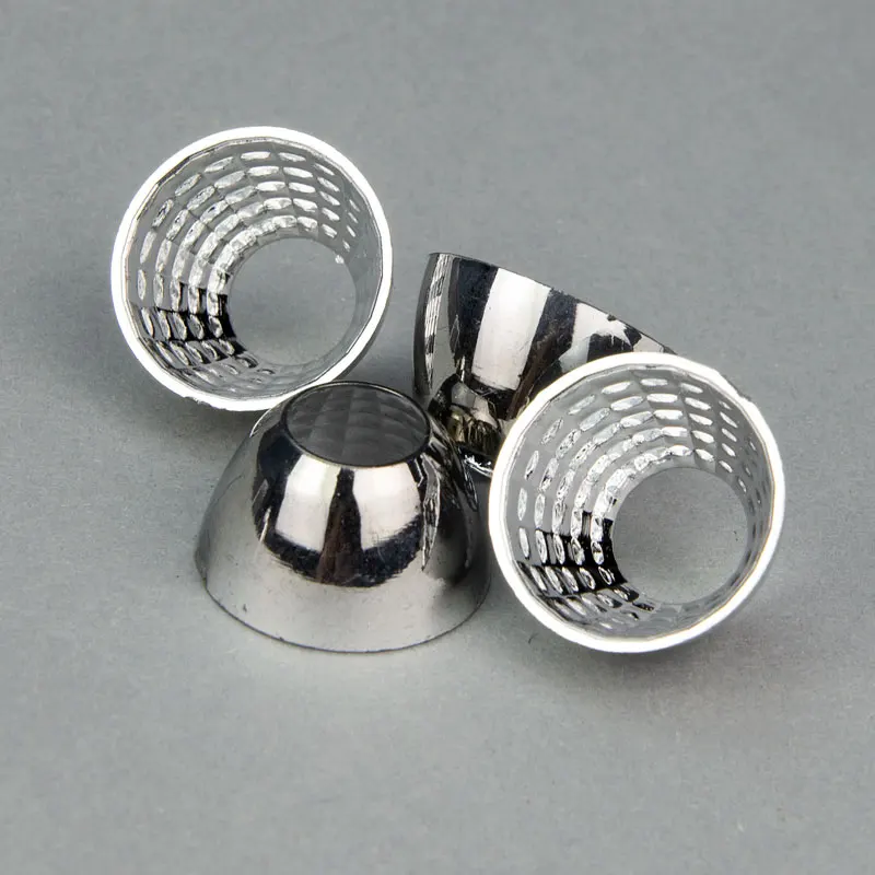 5 Stück 20mm 22mm 27,5mm 32mm Kunststoff-LED-Lampenschirm Reflektorschale PXE-Lampenperlen Reflektierende Schale Reflektor DIY Taschenlampe