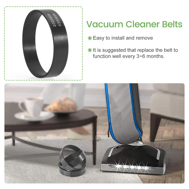 8 Pieces Vacuum Belt Replacement Belts Compatible For Oreck XL 0300604 Upright Vacuum Cleaner