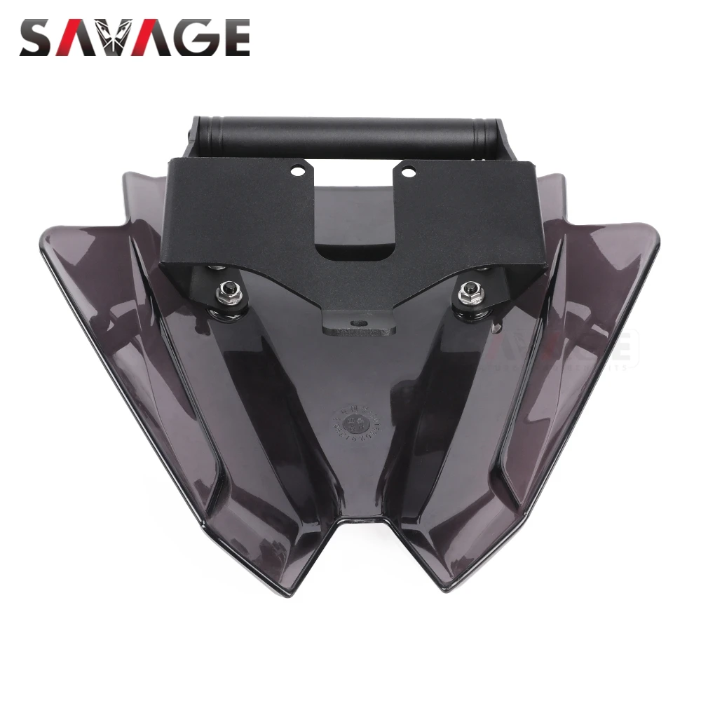 Z650 Z 650 Z-650 الزجاج الأمامي تصاعد قوس لكاواساكي Z650 ER650 2017-2020 الزجاج الأمامي حاجز الرياح حامل هاتف المفسد