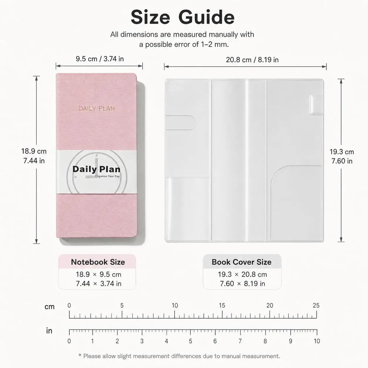 Luxury Cloth Wrapped Cover Daily Plan Notebook 96 Sheets Inner Paper for Office School Work Academic Study Trip Journaling Gift