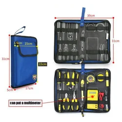 Portable New Electricians Hard Plate Tool Kit Bag Storage Case Multifunctional Organizer 3 Sizes DIY Waterproof Oxford Toolbag