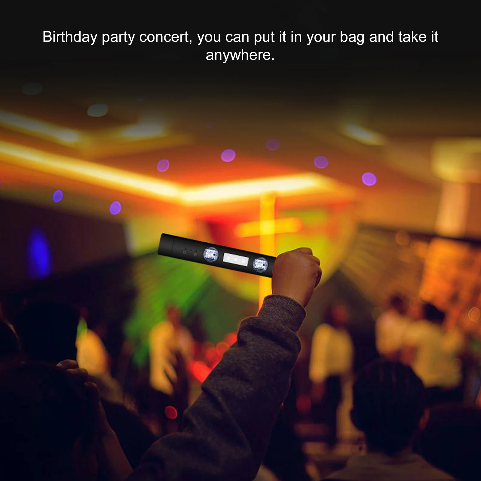 5V 3W Car Ambient Light USB Charging Colorful LED  Light Stage Light Rhythm Sound Control Car  light