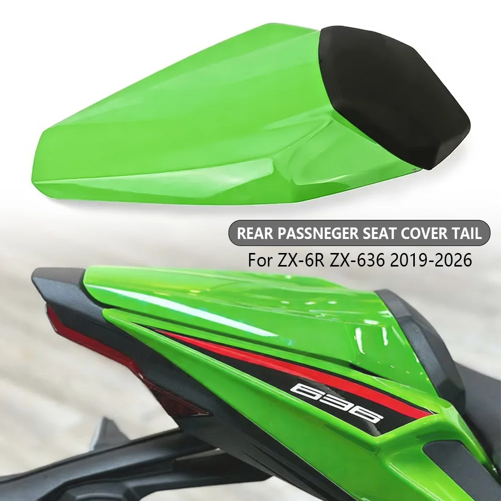 

New Style Motorcycle Accessories Rear Passneger Seat Cover ZX-6R/636 Tail Section Fairing Cowl For ZX-6R ZX-636 2019-2026 2025