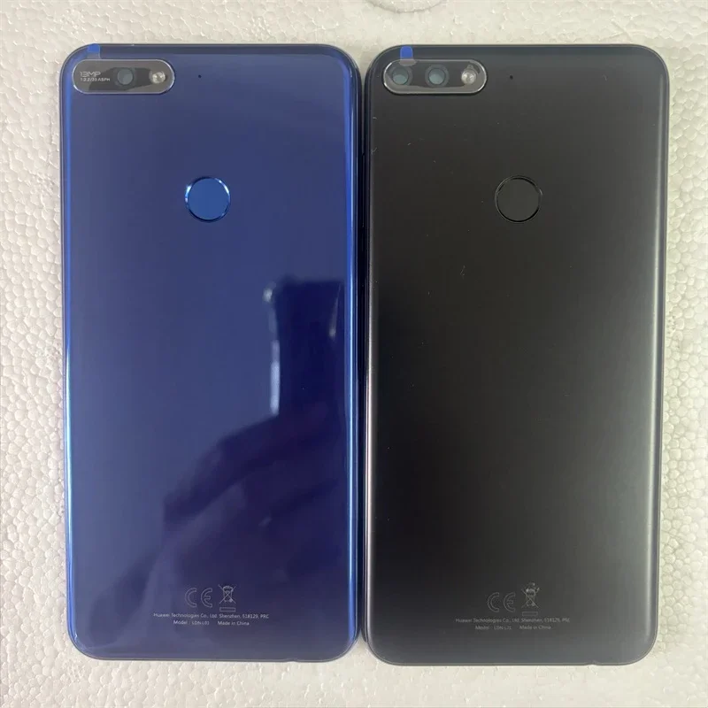 バッテリーカバーリアドアハウジングケース-huawei-y7-2018-nova-2-lite-バックカバー指紋-カメラレンズ交換部品付き