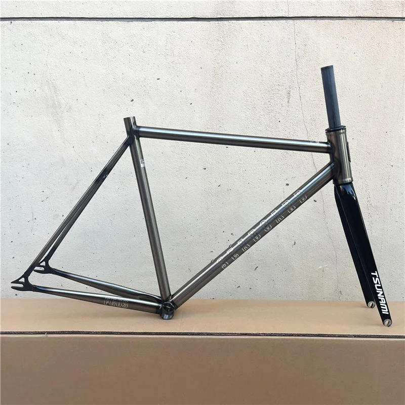 

Tsunami Seaboard FG03 FIXIE FRAME Racing Track Bike Steel Frameset 52/55/58CM 700C Single Speed Fixed Gear Bicycle Frame