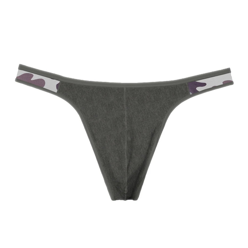 Men Solid Color Low Waist Breathable Adult Underwear For Man Underpants Extreme Men's Panties Thong G-String Very Hot Lingerie