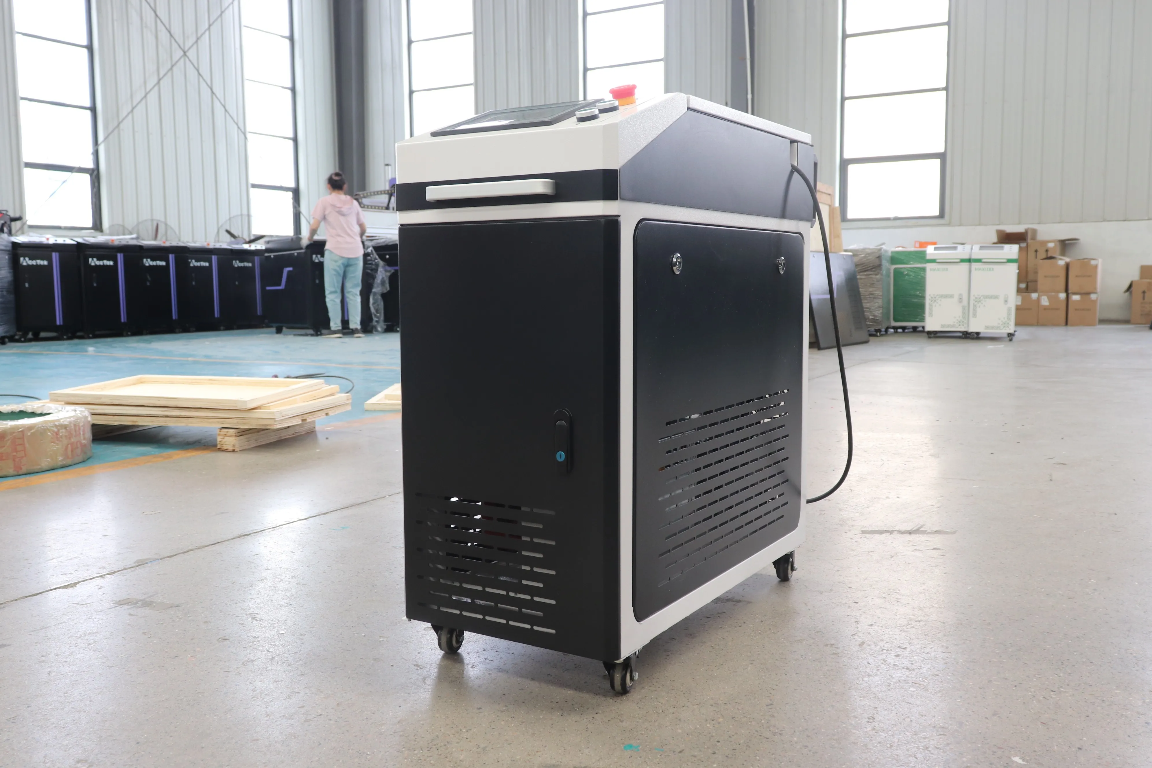 Laser Cleaner on Metal Wood Glass Stone Wall Graffiti High Quality 300W 500W Mopa Pulse Fiber Laser Cleaning Machine