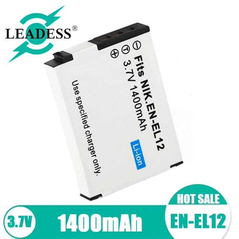 EN-EL12 3.7V 1400mAh For Nikon el12  COOLPIX S630 Coolpix S710 S610C S100pjS70 S640 S620 Digital Camera Rechargeable battery