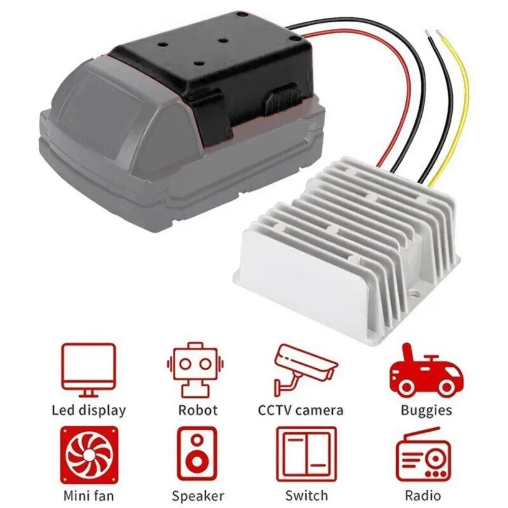 

Step Down Converter DC 18V To 12V Aadpter for Milwaukee 18V Li-ion Battery Power Wheel Inverter Buck Boost Voltage Regulator