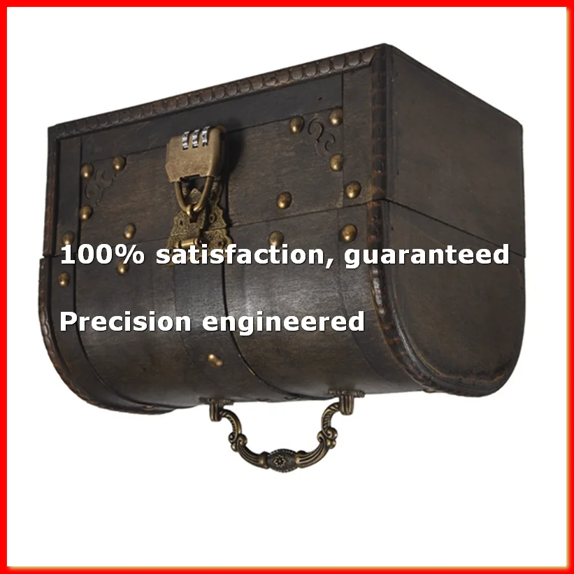 

Chic Wooden Pirate Jewellery Storage Box Case Holder Vintage Treasure Chest for Wooden organizer Large-A13G