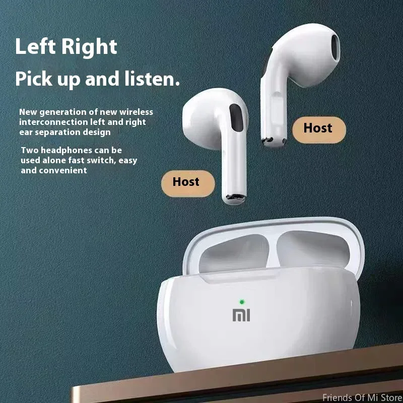 سماعات أذن Xiaomi Mini TWS سماعة أذن بلوتوث لاسلكية Fone مقاومة للماء للموسيقى الرياضية المحمولة للهواتف الذكية مع ميكروفون