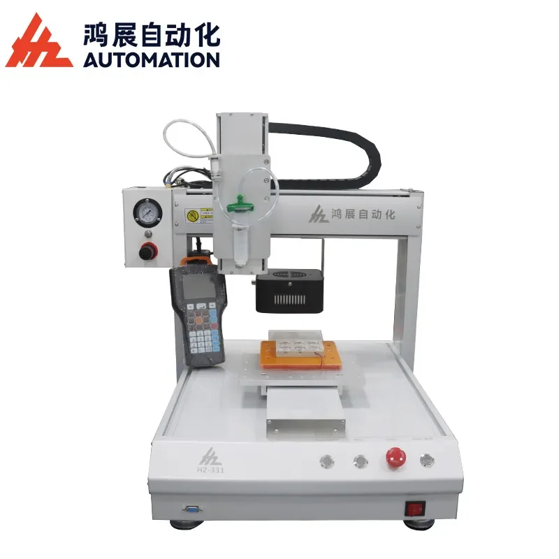 

Hongzhan automatic UV dispensing and curing all-in-one machine Circuit board Electronic products dispensing PCB