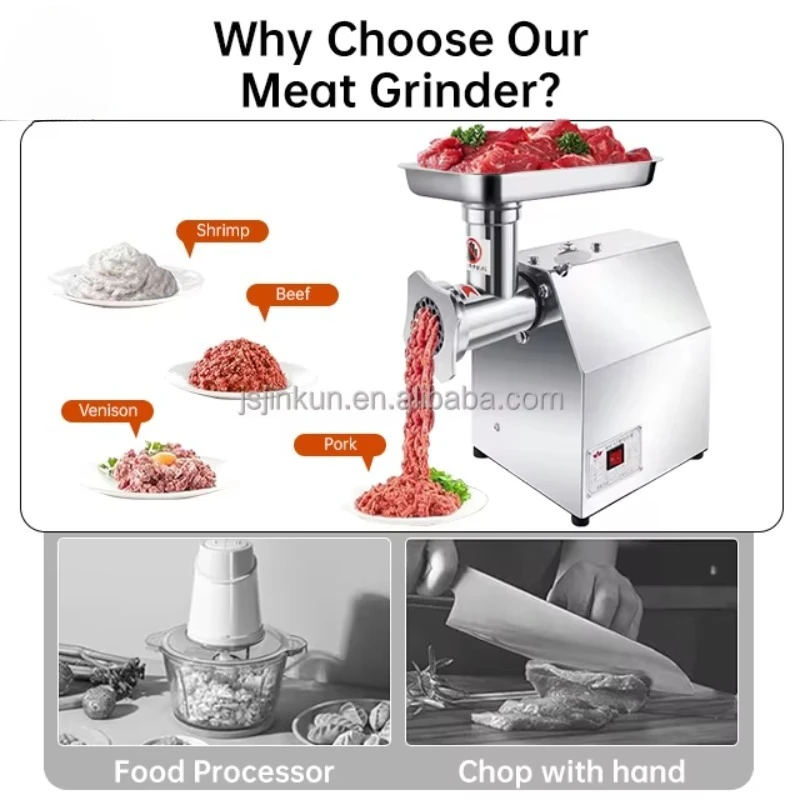 TK12L 850W Electric and Automatic Meat Mincer for Grinding Meat Economic Home Commercial Meat Grinder