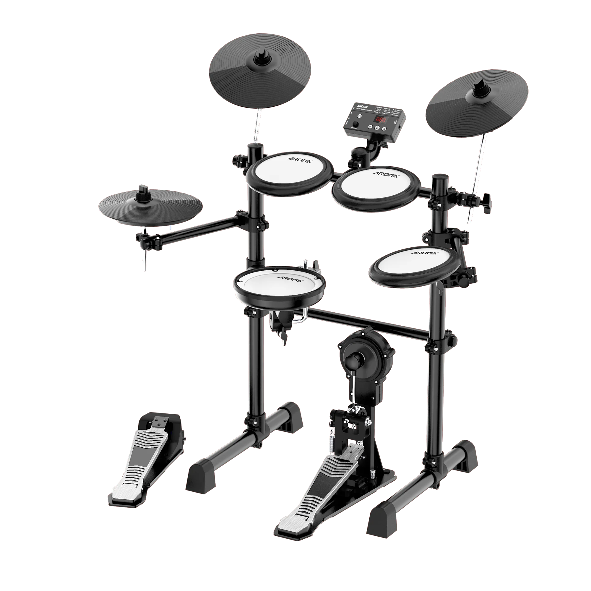 5 Drum 3 Cymbals Digital Electric Drum Kit Percussion Set for Beginner Adult Home Practice Music Training Stage Performance