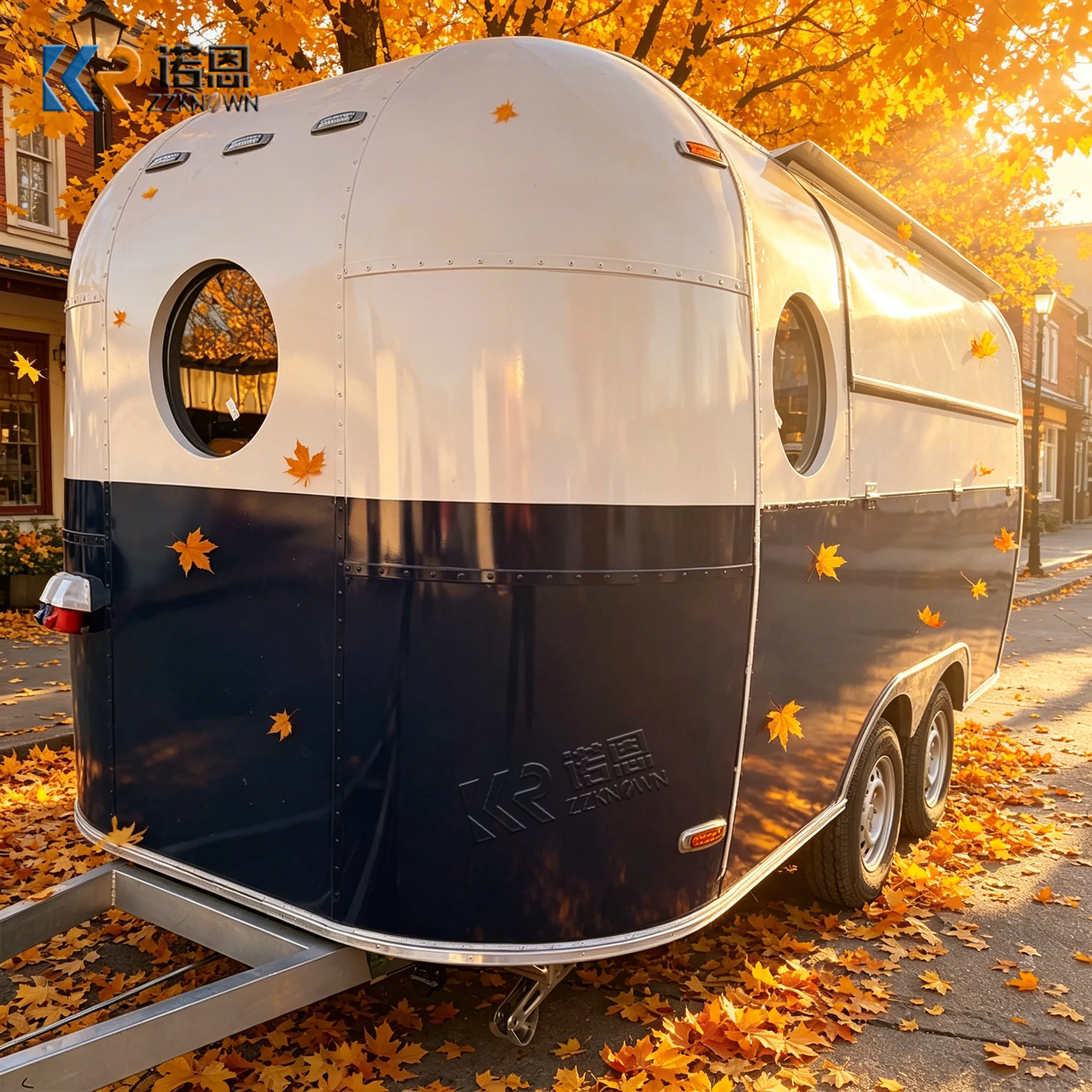 

Street Fast Food Trucks Breakfast Snack Ice Cream Shop Mobile Food Trailer with EU standard