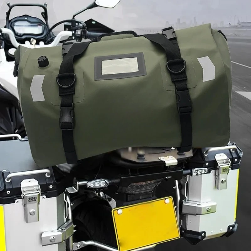 

Motorcycle Tail Bag Travel Outdoor Dry Luggage Roll Pack Bag 40L/66L Motorbike Luggage Backpack Motorcycle Seat Bag