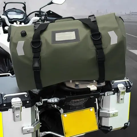 Sac arrière de moto voyage en plein air bagages secs rouleau Pack sac 40L/66L sac à dos de bagage de moto sac de siège de moto