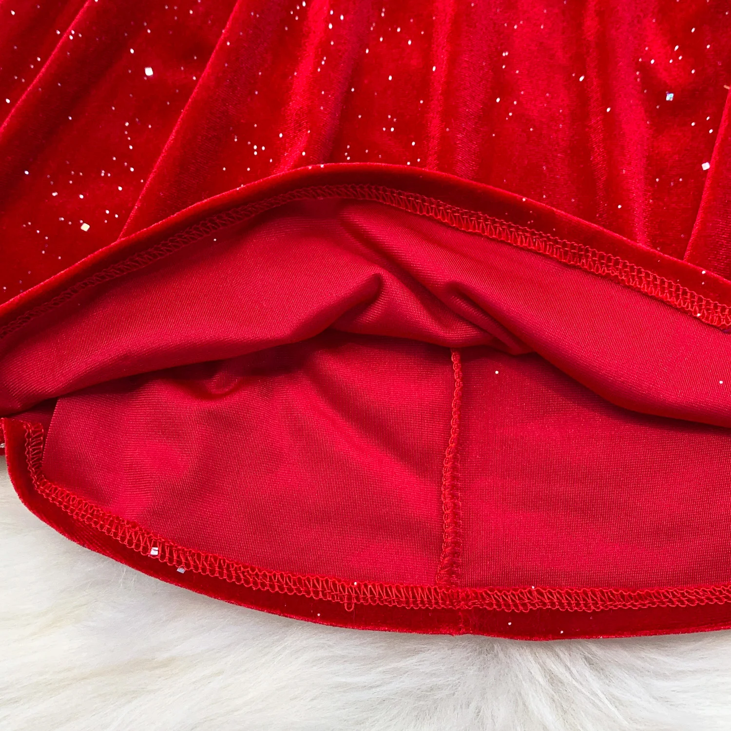 أنيقة خمر الترتر القطيفة بلا أكمام أنيقة الجنية الكورية أزياء الخريف فستان الشمس النساء الملابس #5