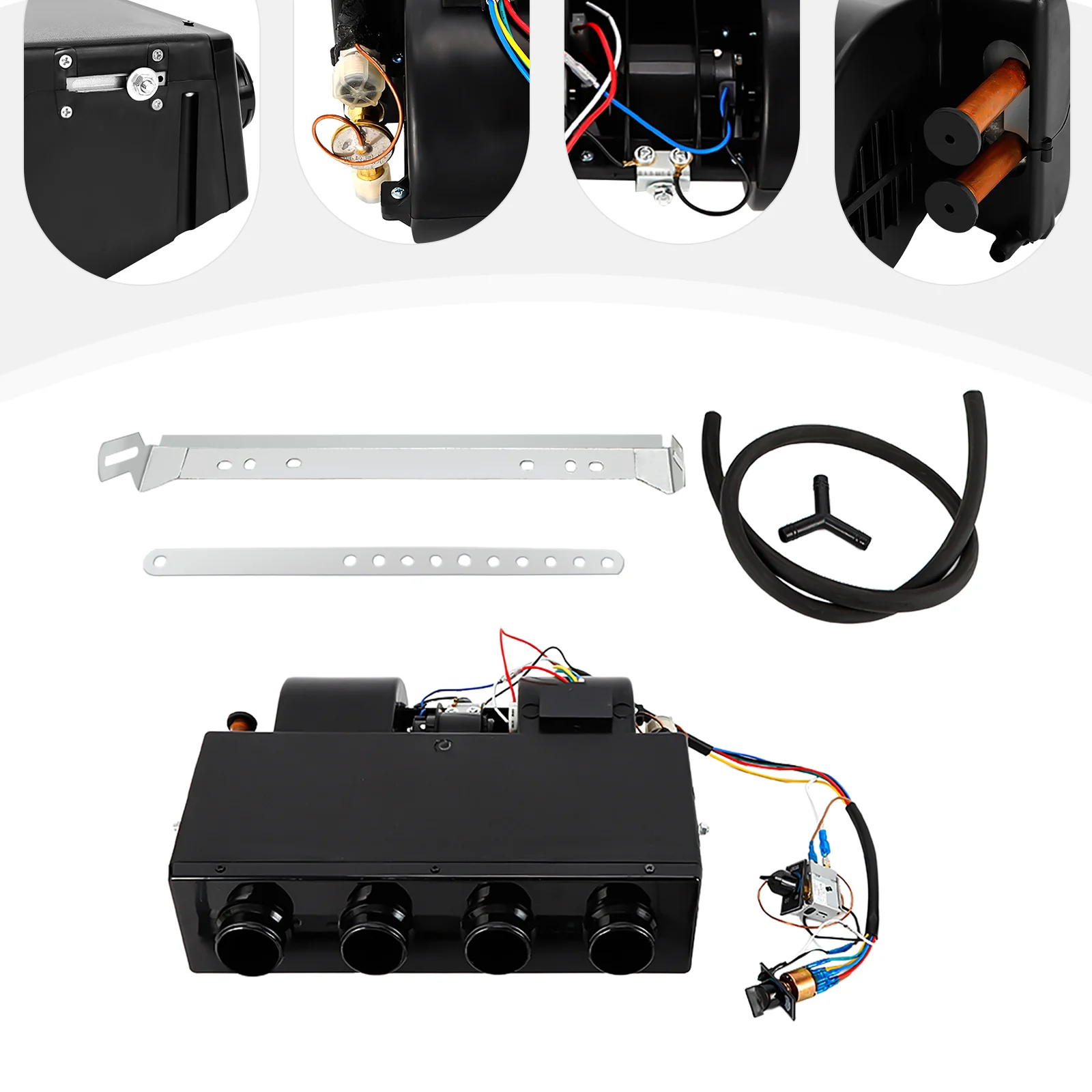 

BEU-404-100 12V Heating Cooling Evaporator Mechanical Temperature Control Water Heating For Makeshift Agricultural Vehicles