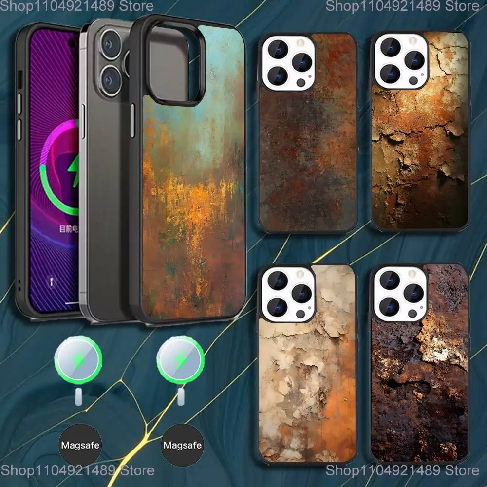

Retro Industrial Style Rusty Phone Case For iPhone 17,16,15,14,13,12,Pro,Max,Plus,Mini,Magsafe,Magnetic Wireless Charging Case