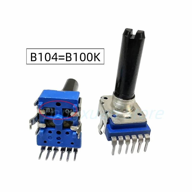 2pcs RK12 Potentiometer B10K C20K B50K B100K B103 203 503 104 Dual 6Pins Electronic Organ Speaker Audio Volume Adjustment Switch