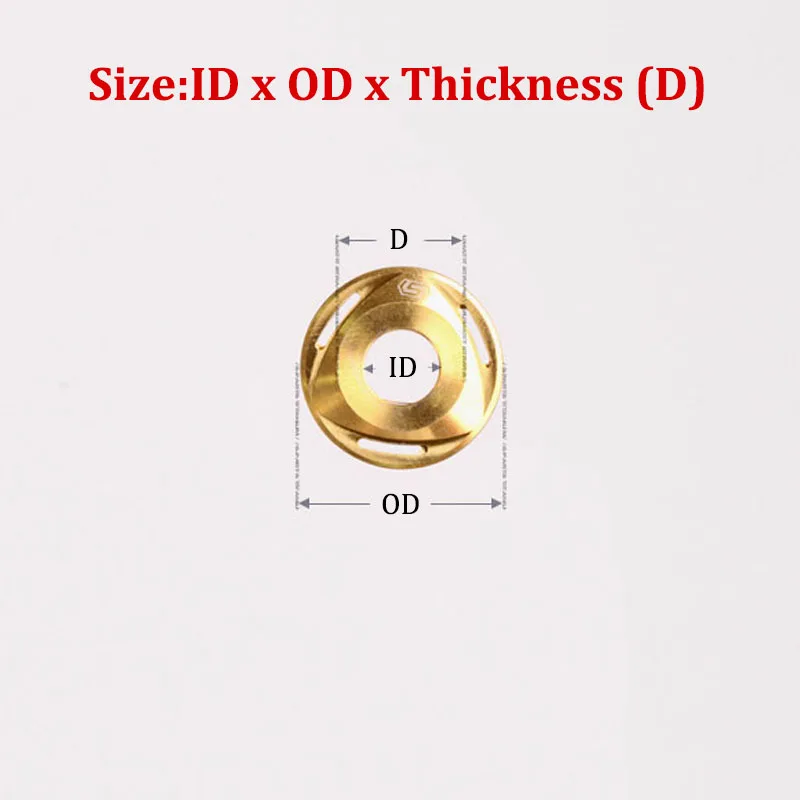 1 st Titanium Wasmachine Rotor Pakking M6 M8 M10 Spacer Pakking Voor Fiets Motor Auto