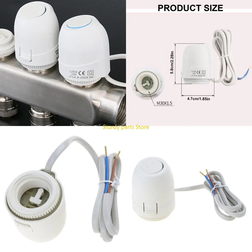 97QC 220 فولت 30x1.5 مللي متر المحرك الحراري الكهربائي صمامات المبرد الحراري صمامات مغلقة عادة رئيس فاصل المياه