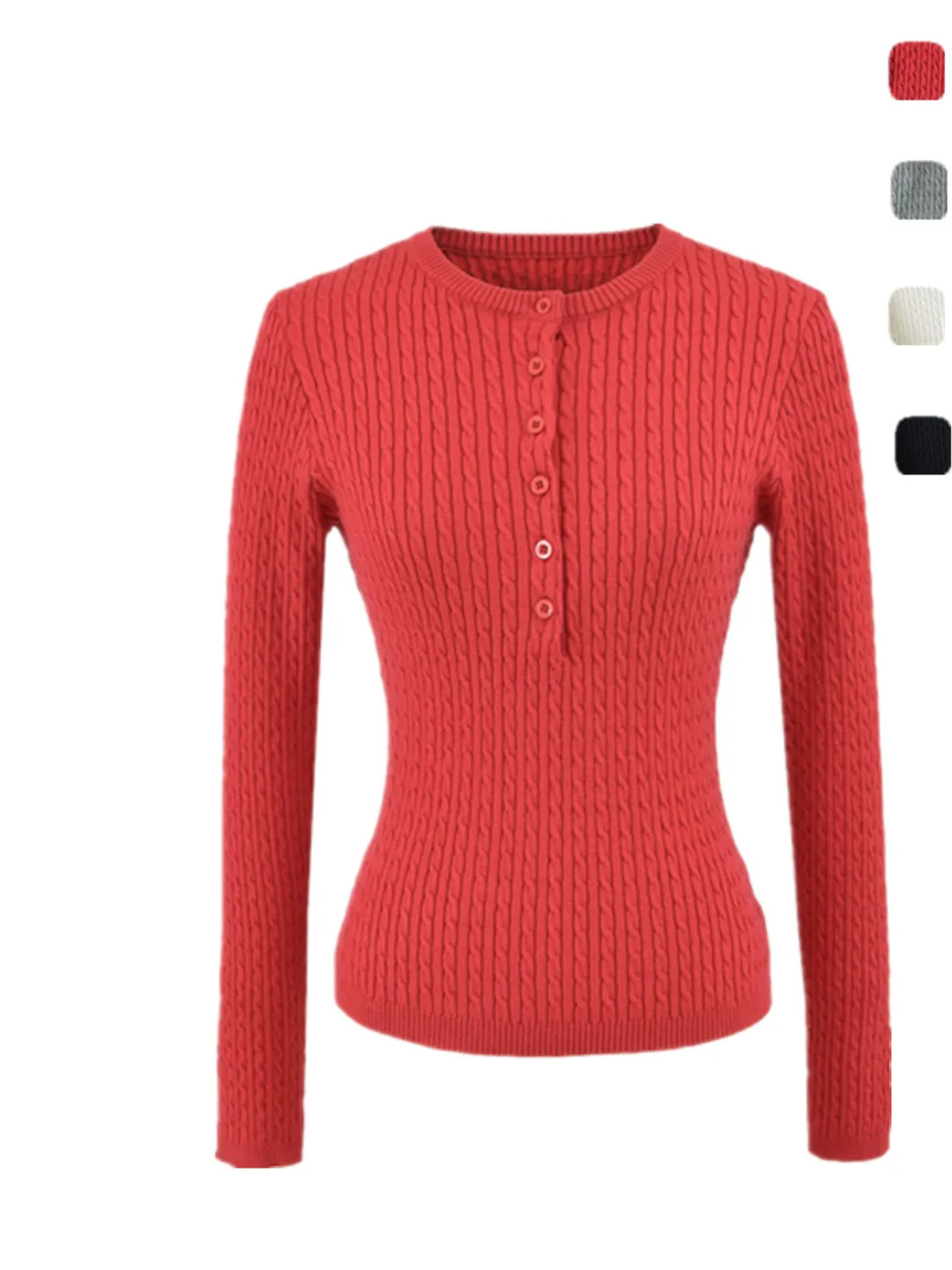 

Вязаный топ в стиле ретро в американском стиле Long Sve ort Fit V-Ne с открытым воротником, женский базовый трикотаж на пуговицах с дизайном