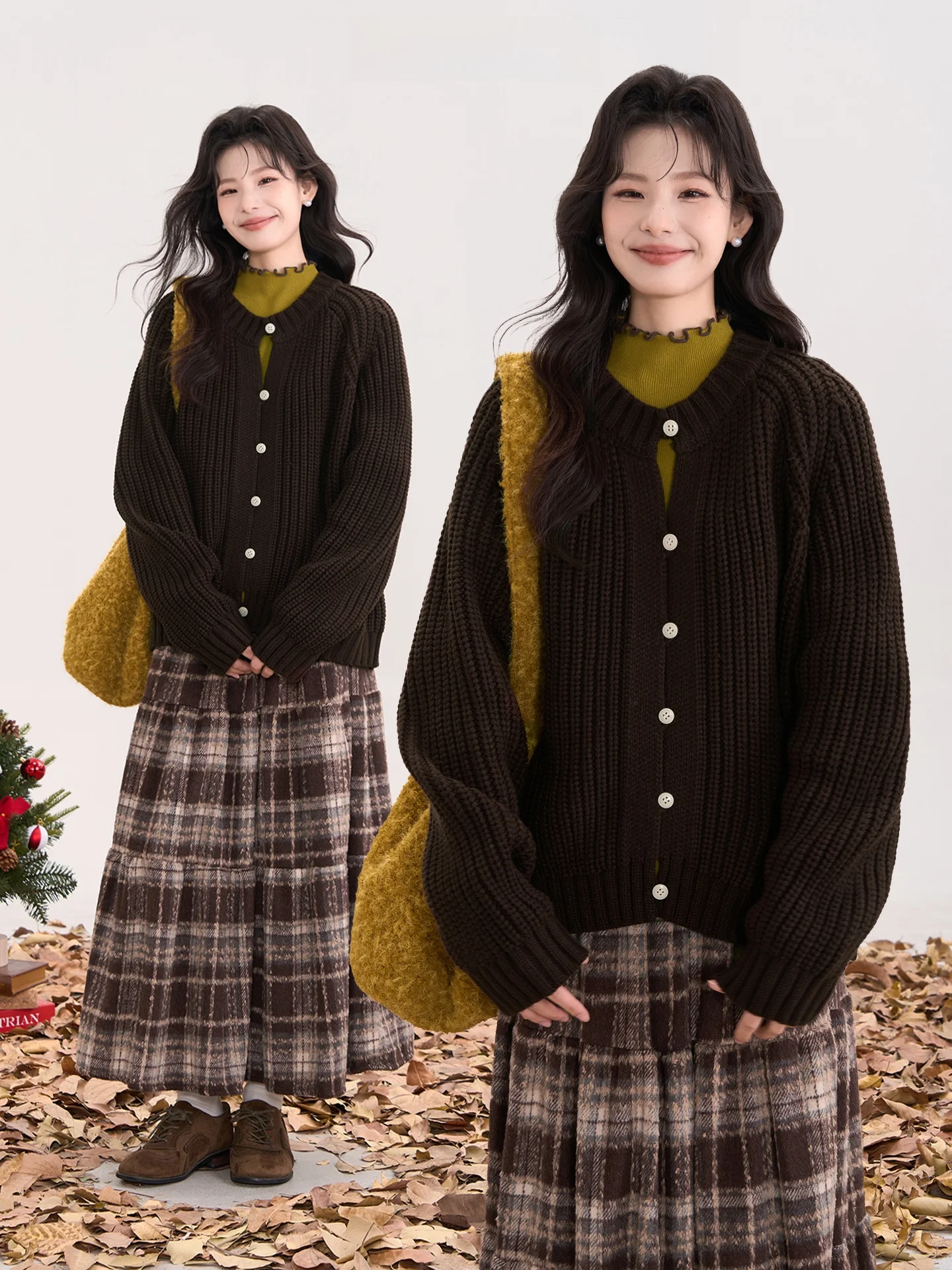 

Женский зимний утепленный вязаный свитер Heme с круглым вырезом, длинными рукавами, мягкий, однотонный, винтажный, для демонстрации витрине