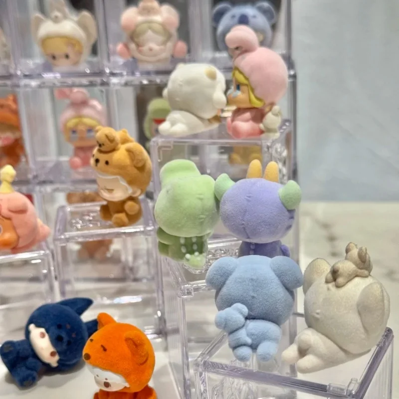 حقيقية بوبمارت فقاعة كيوتيز بيجامة زي سلسلة صندوق أعمى دمية (1 قطعة) في حقيبة هدايا عيد ميلاد للفتيات صندوق غامض