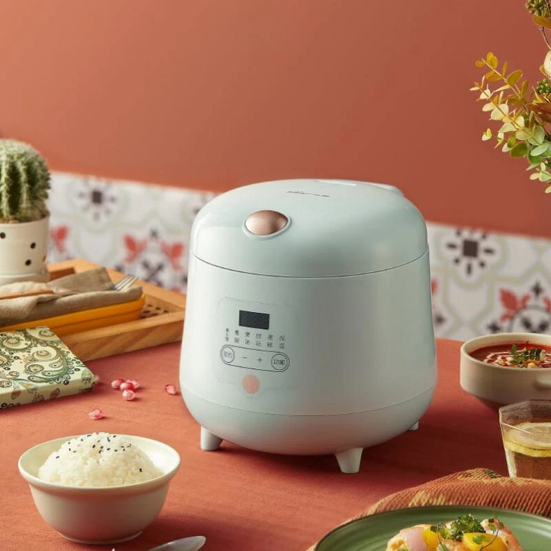 

Mini Rice Cooker 1.6L Multi-Function Smart Preset Rice Pot for 1-2 People Soup Porridge Burnt Rice Non-Stick Pot DFB-B16B1