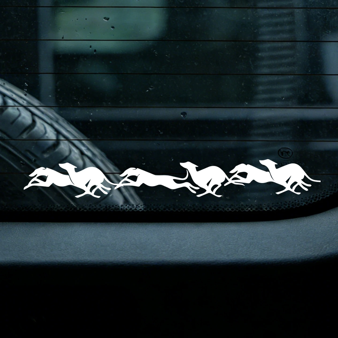 Vinyl-Aufkleber mit Whippet-Greyhound-Laufhunden für LKW-Türen und Autofenster-Dekoration