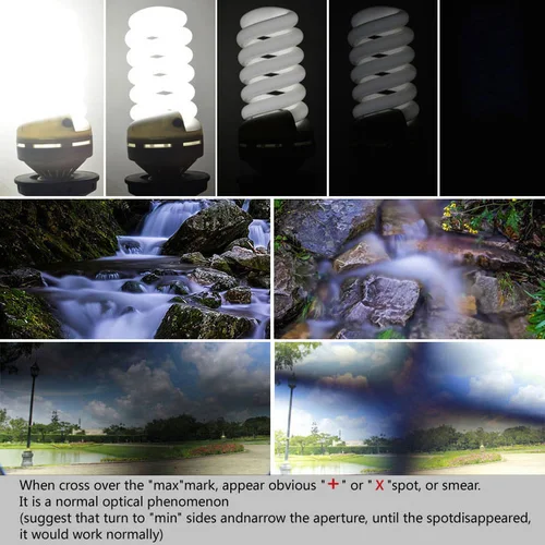 Imagen 2 del producto KnightX ND2-ND1000 Fader filtro ND Variable para Canon fujifilm 58mm 55mm 52mm 49mm