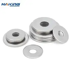 M3/M4/M5/M6/M8/M10/M12/M14/M16/M18/M20/M22/M24Din9021 Large Flat Washer 304 Stainless Steel Big Metal Gasket Meson Plain Washers