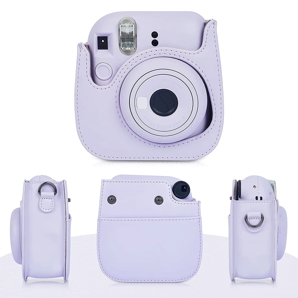 Instant Camera Bags PU Leather Camera Case Storage Bag Scratchproof Lightweight Accessories for Fujifilm Instax Mini 12/11/9/8