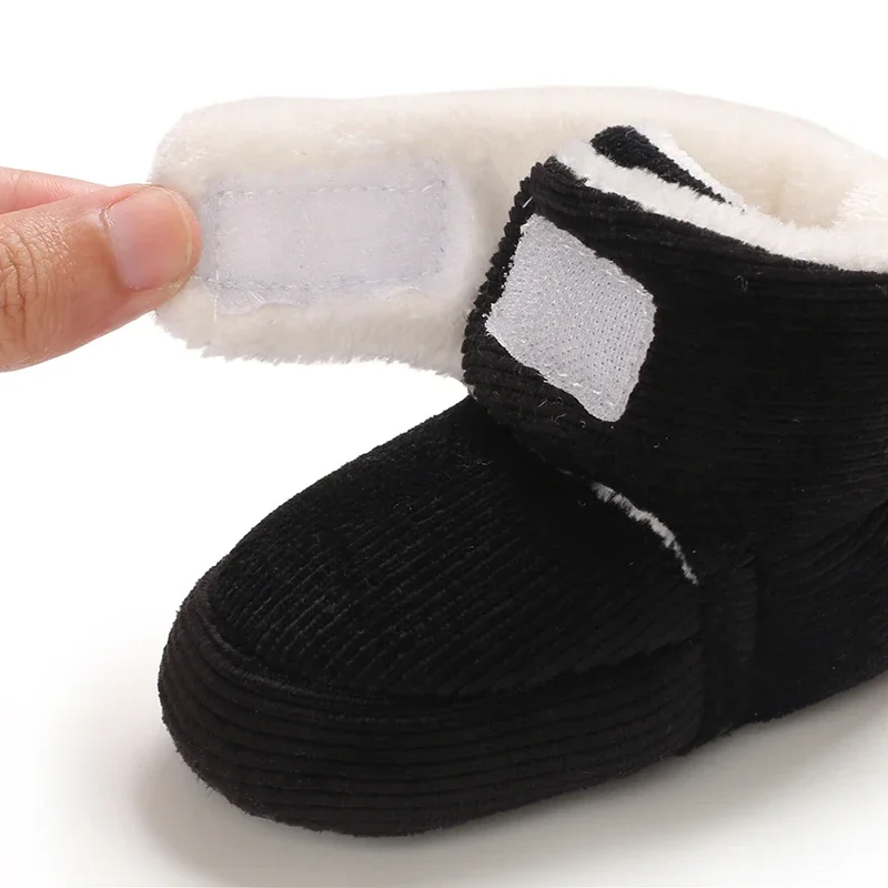 Winter Baby Baumwolle Schuhe Dicke Plüsch Schnee Stiefel Weiche Casual Wanderschuhe für 0-18 Monate Alt Bequeme Kleinkind Schuhe – Detail 16