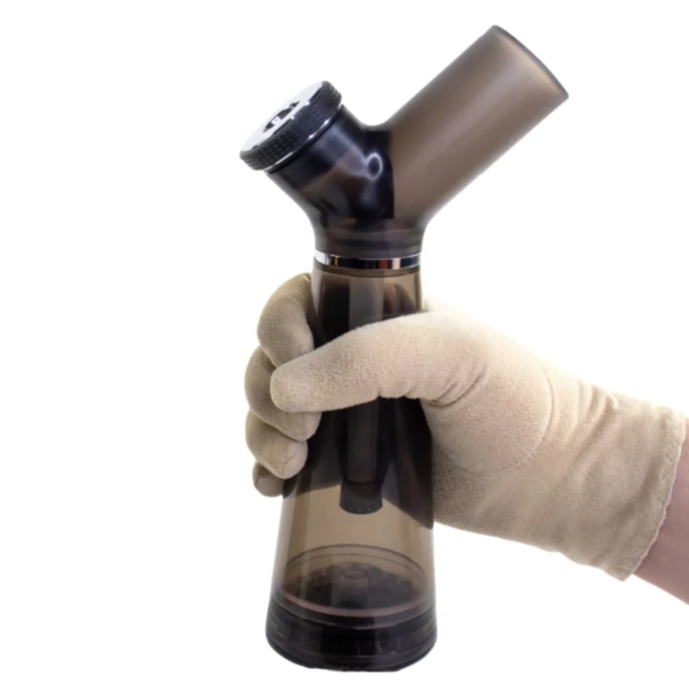 نحن نفخة 2 In1 الاكريليك الشيشة أنابيب المياه طقم طاحونة المدمج في أنابيب مرشح التدخين العشب القابلة للإزالة كسارة التبغ الشيشة مجموعة