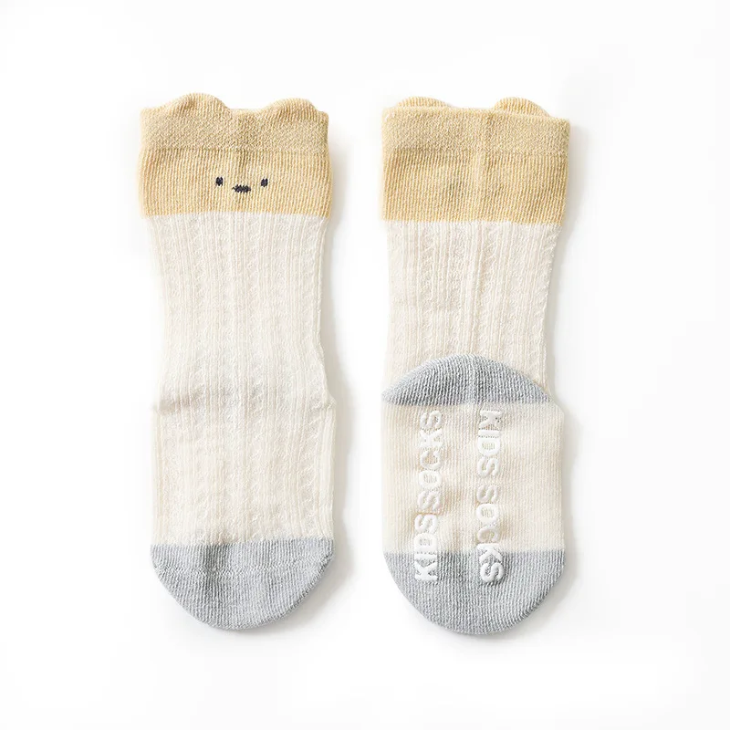 0-5yChildren's scoks spring and summer new breathable thin mesh socks three-dimensional cartoon combed cotton girls anti-mosquit image 5