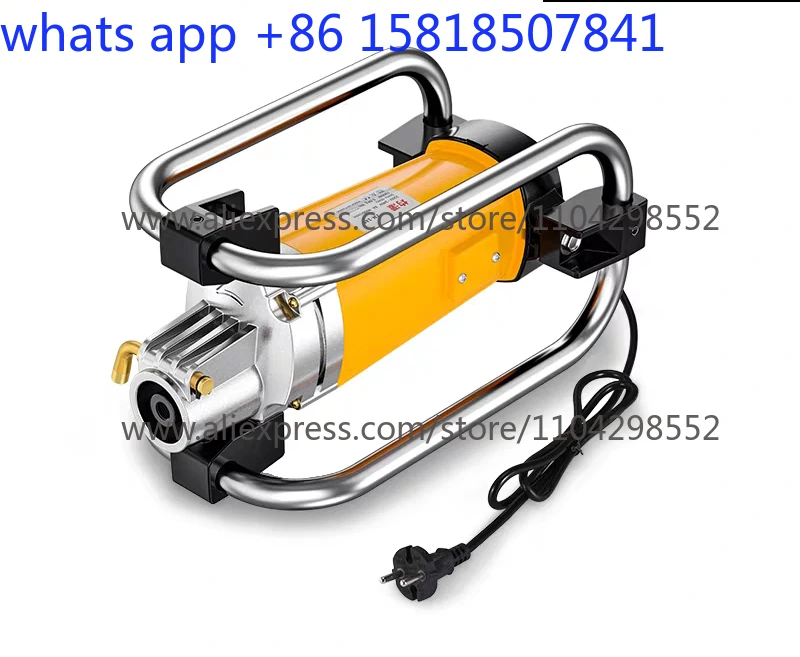 220V Electric Concrete Vibrator, Single Phase Internal Poker with Handle, for Site Concrete Compaction and Air Bubble Removal