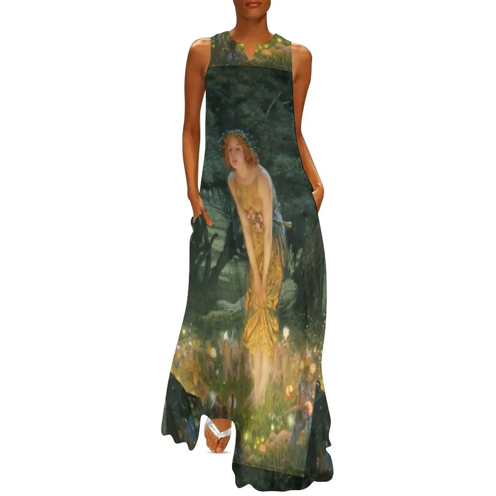 

Edward Robert Hughes - Midsummer Eve Long Dress clothing women summer 2025 Dress