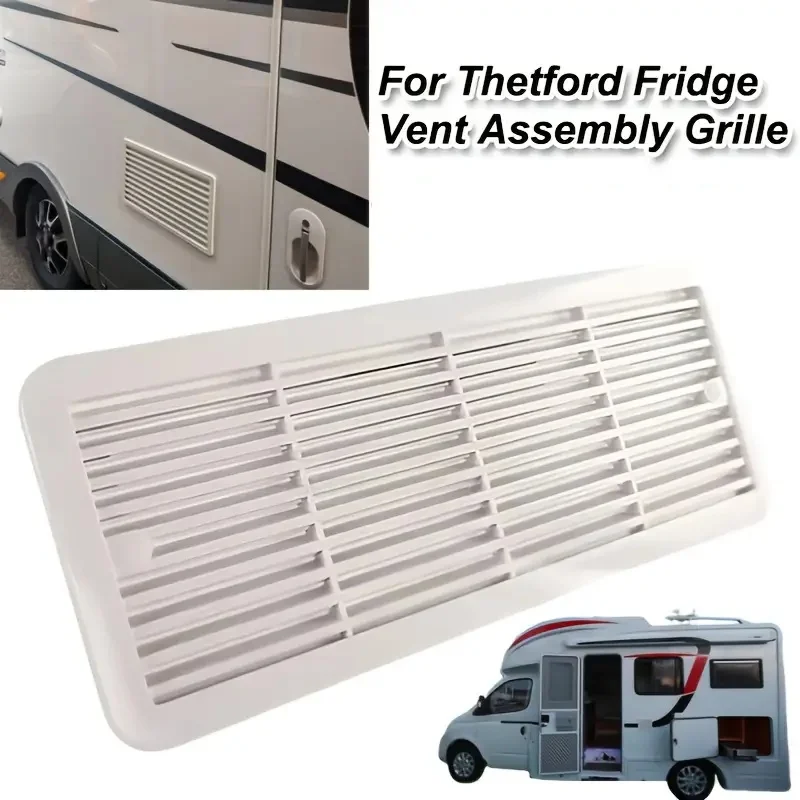 

1 шт., подходит для вентиляционной решетки холодильника Thetford, сверхмощный белый автофургон/кемпер, простая установка для холодильника-прицепа, 483 мм х 186 мм