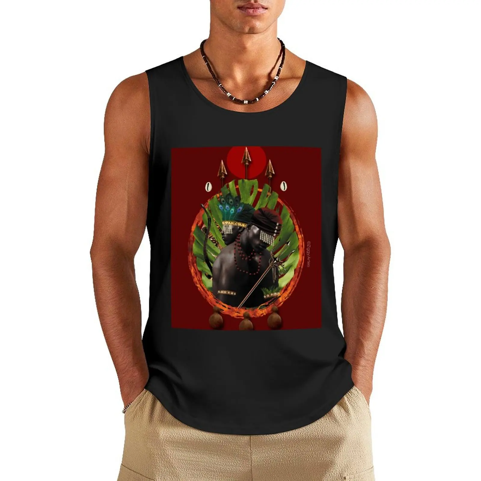 

Exú & Oxóssi Tank Top Gym clothes sleeveless cute tops gym wear men