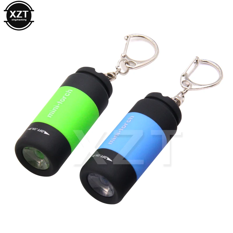 Led Mini Torch Light Portable USB Rechargeable Pocket Keychain Flashlights Waterproof Outdoor Hiking Camping Torch Lamp Lantern