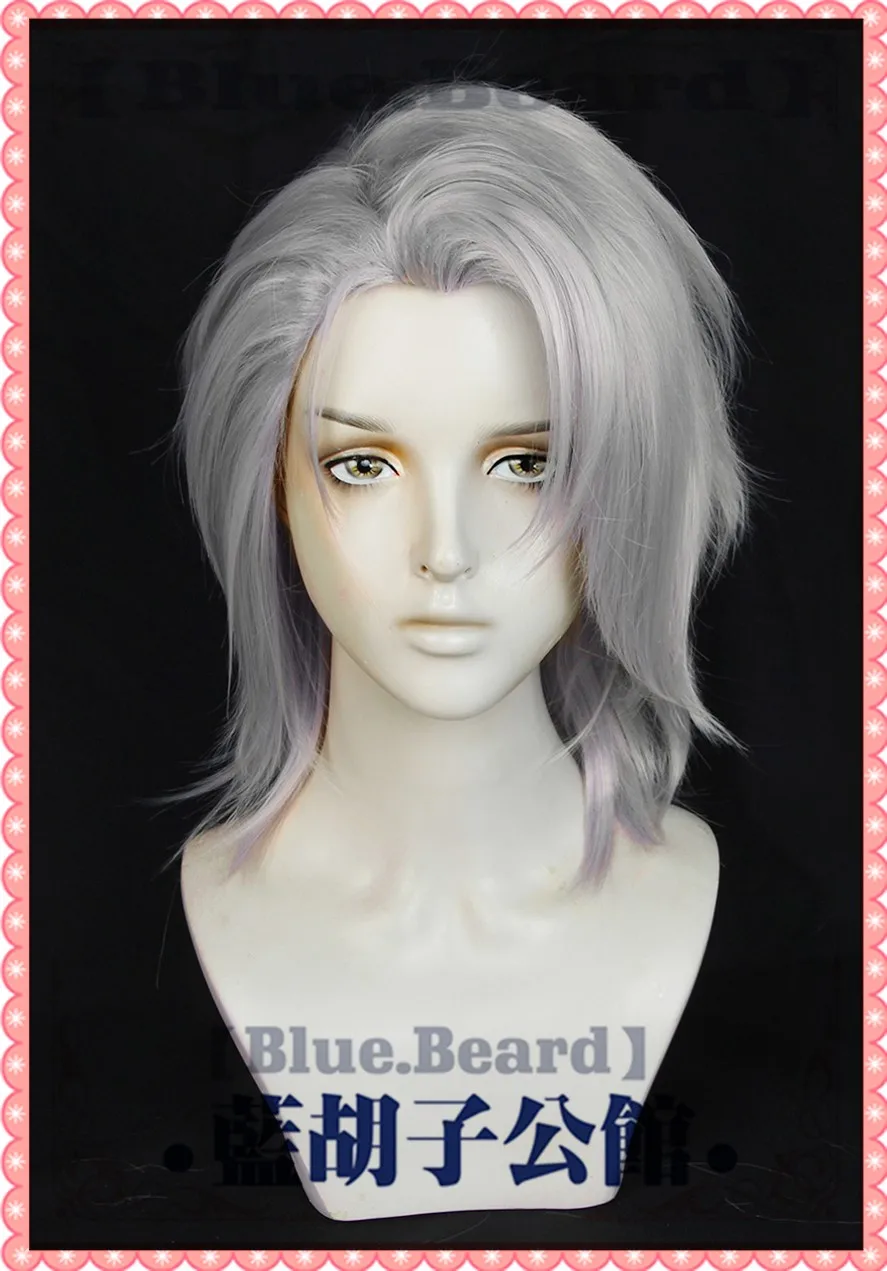 Zoya-Peluca de Cosplay Path To Nowhere, pelo sintético corto plateado resistente al calor, juego de rol, fiesta de Carnaval de Halloween + gorro de peluca gratis