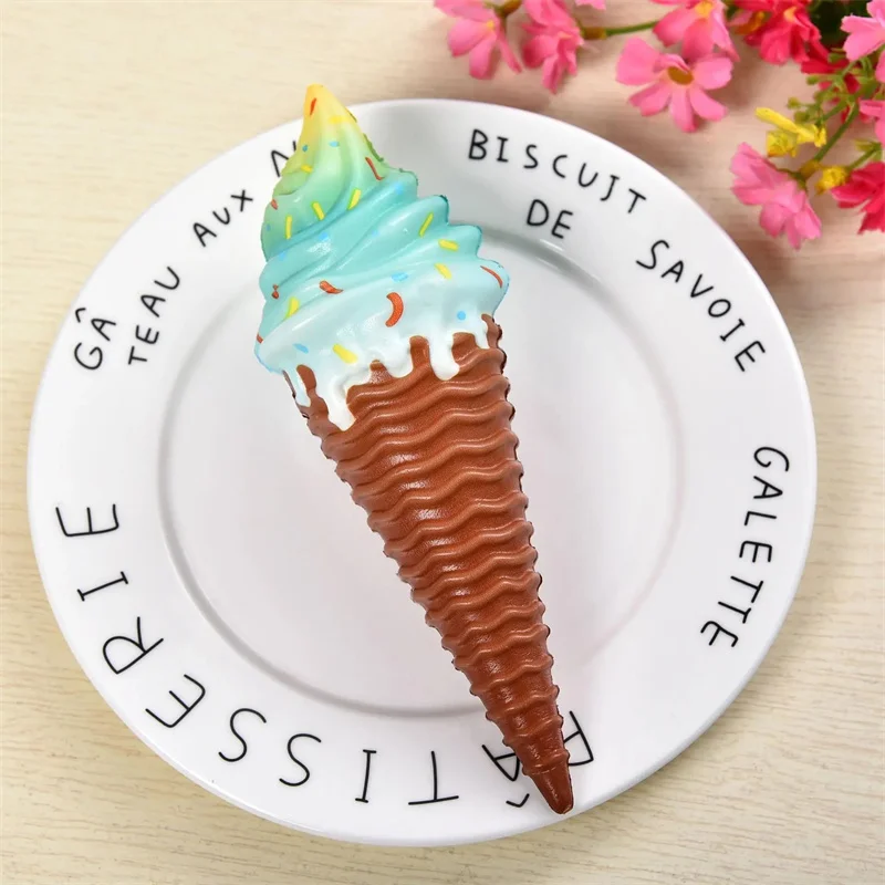Jouet de crème glacée coloré Squishy à montée lente, doux et créatif, Simulation anti-Stress, cadeau de noël amusant pour enfants